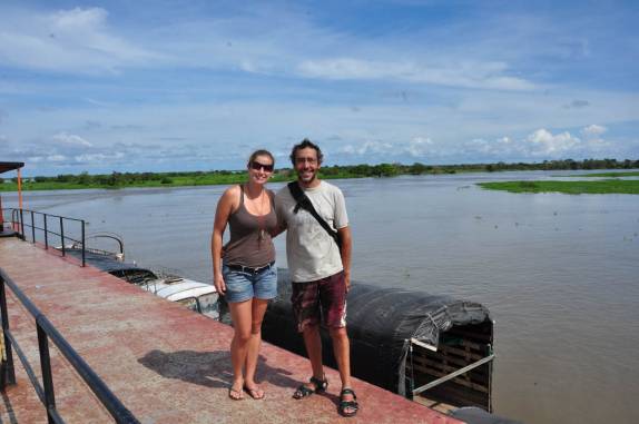 No ferry sobre o Rio Magdalena, em Mompós - Colômbia